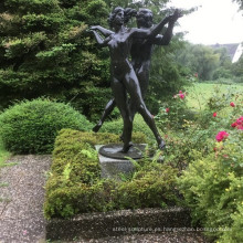 escultura de bronce de la mujer desnuda clásica de alta calidad del tamaño natural con el hombre